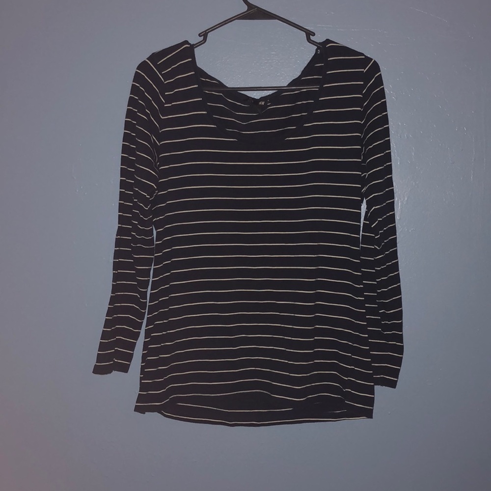 Navy Blue Long Sleeve Tee